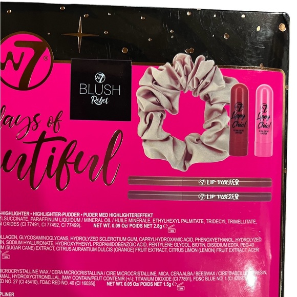 NEW W7 Advent Makeup Calendar, 12 Items In Package Black - Picture 6 of 8